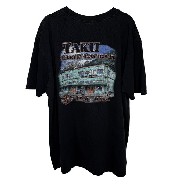 Harley-Davidson Taku Juneau Alaska Graphic Black T-Shirt, XL - Picture 2 of 7